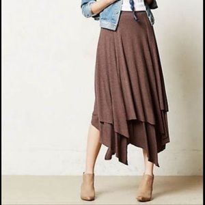 Anthropologie midi skirt